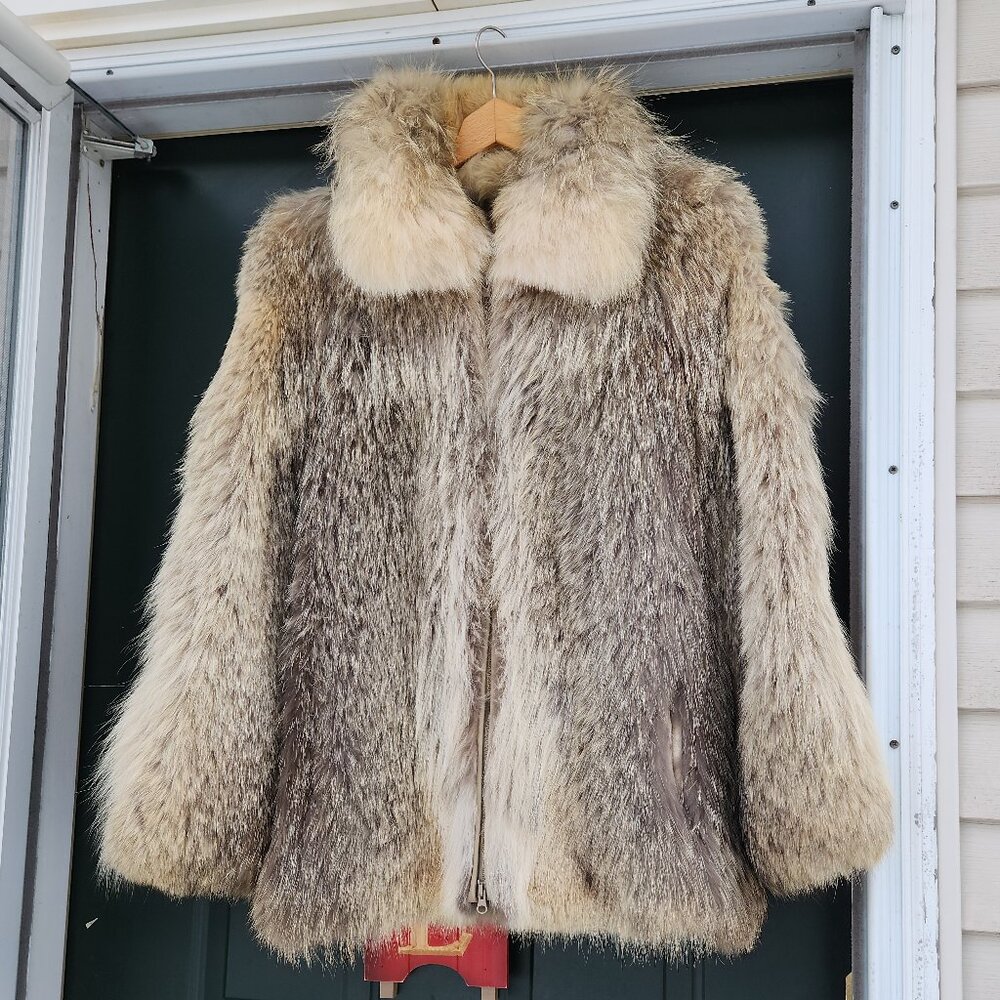 Ben Price Men's or Women's Coyote Fur Jacket - XL or 2XL Vintage Mob Wife